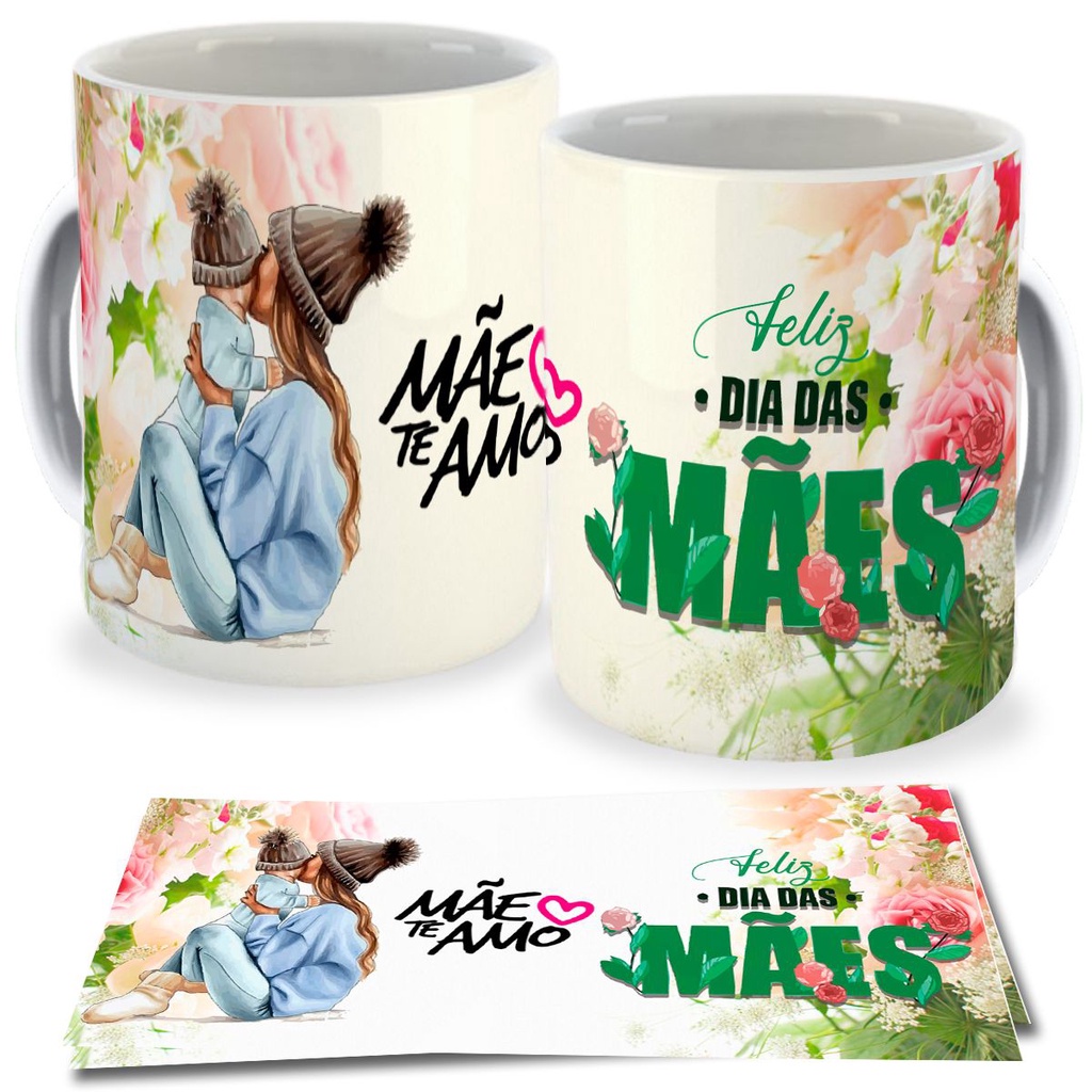 Caneca Dia das Maes - Lembrancinha Dia das Mães - Aniversario 101