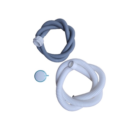 Kit Mangueira De Entrada E Saída D'água P/ Tanquinho + Botão Lavamax ECO Timer e Dreno BRANCO