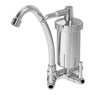 Torneira Metal Inox Com Filtro Em Abs Parede Envio Imediato em Oferta na Shopee