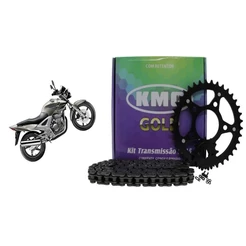 Kit Relacao Tração transmissao Honda Cb250f Twister 2016 2017 2018 2019 2020 2021 2022 Com Retentor Original Kmc