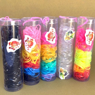 200 Elásticos Borrachinha de Silicone Para Cabelo, laço, pet em Oferta na Shopee