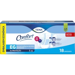 Fralda Geriátrica Tena Confort EG com 18 unidades