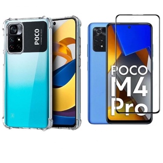 Capa Capinha + Pelicula 3d Vidro Para Xiaomi Poco M4 Pro 5G
