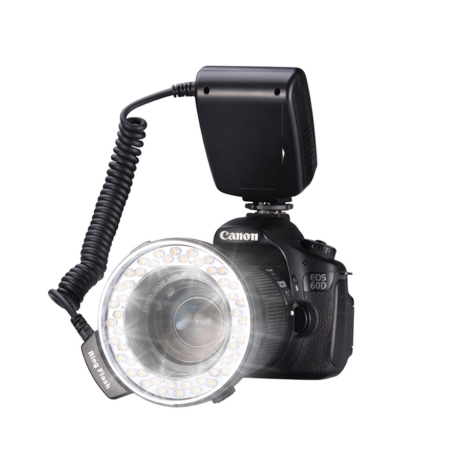 Flash Circular Universal Led-48 Macro Ring Flash Light + 8 Anéis ...