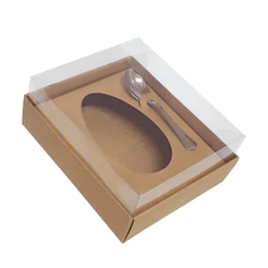 Caixa para Ovo de Colher Kraft 350g c/5 - Yinpack