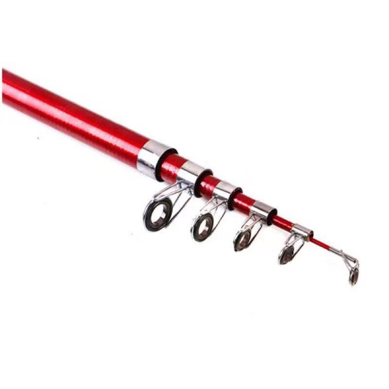 Kit Pescaria Vara de Pesca Telescópica 2,10M OU 2,40M+ Molinete com Linha 3 Rolamentos — imagem 2 de 2