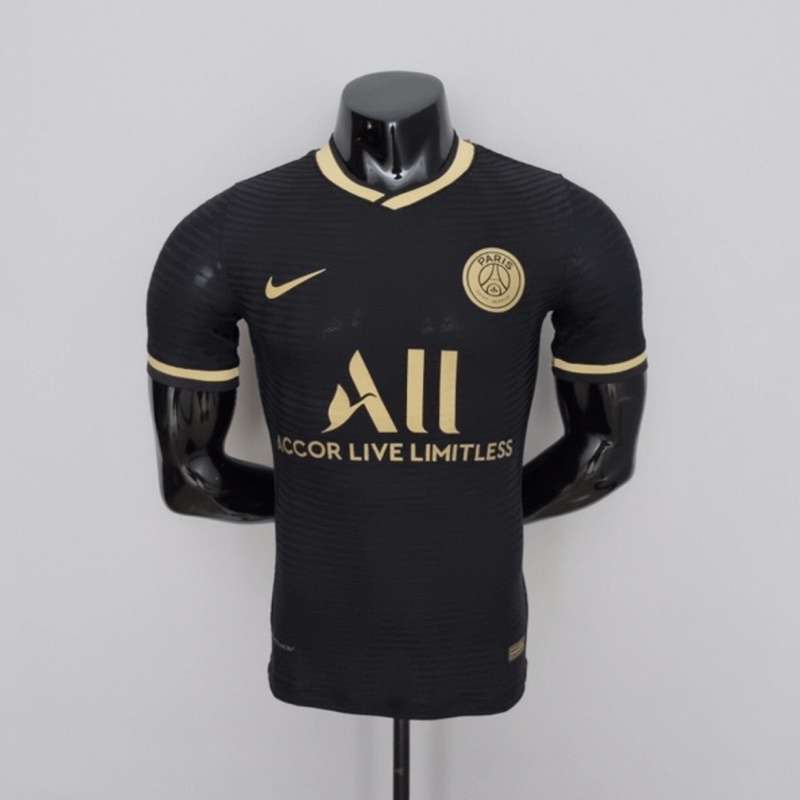 Camisa de Time Futebol Paris Saint Germain PSG Black Gold 22/23 - Pronto Envio