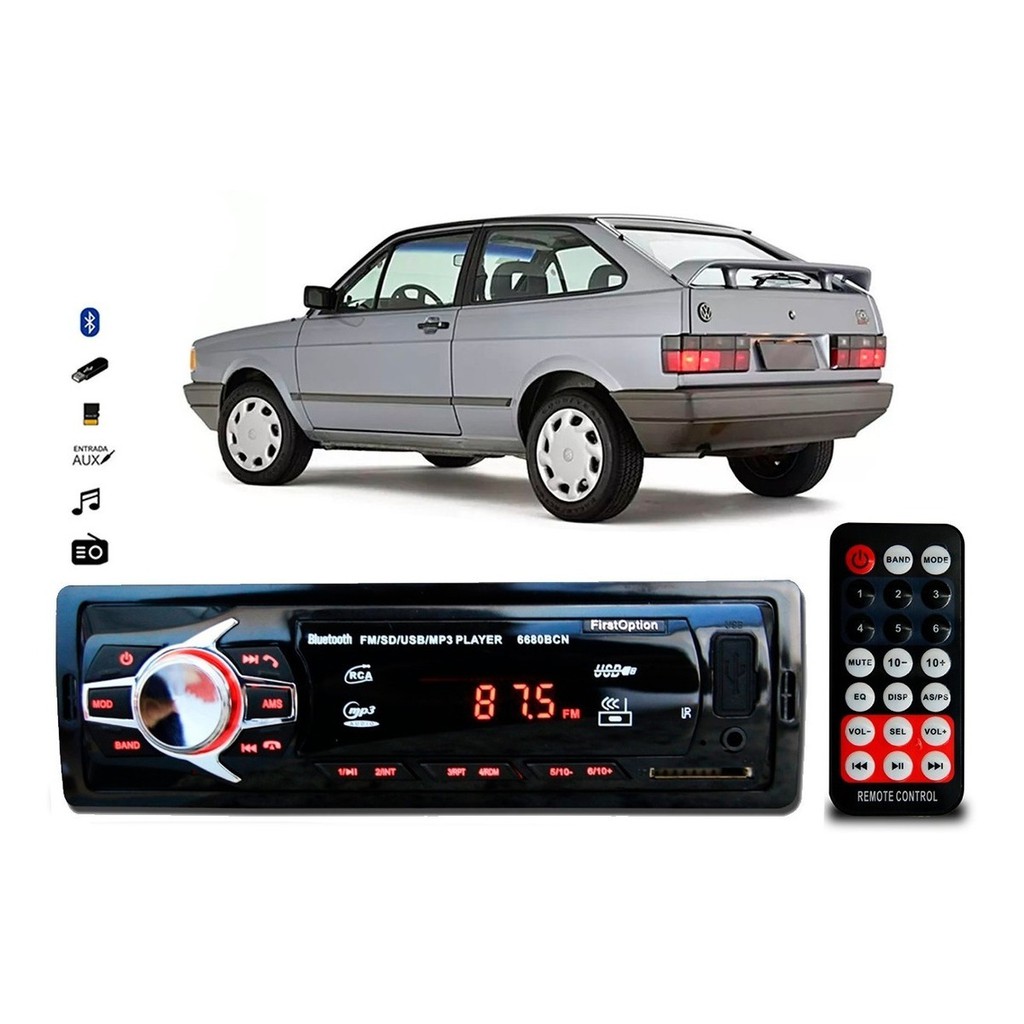 Aparelho Som Mp3 Vw Gol Quadrado Bluetooth Pendrive Rádio em Oferta na Shopee