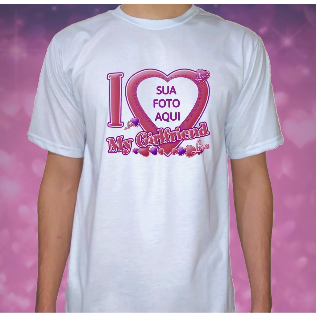 Camiseta I love my Girlfriend, Boyfriend / amo minha namorada, namorado / camiseta de casal