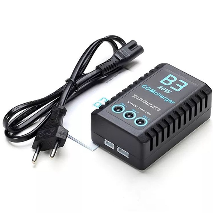 Carregador/ Balanceador IMAX--B3-20W Compacto Bateria Lipo 2s 7.4V E 3s 11.1V P/Aeromodelos/Drones Modelismo Automodelos