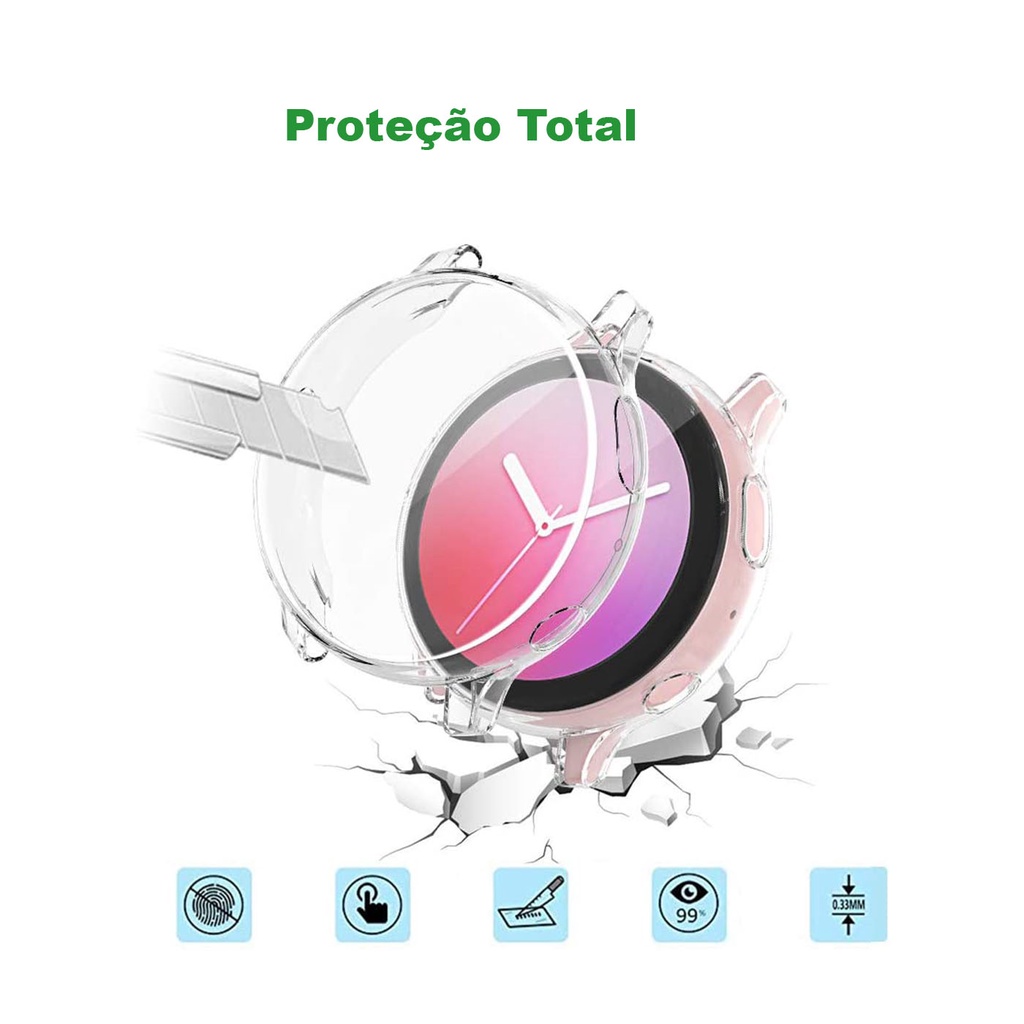 Capa case para Galaxy Watch Active 2 44mm SM R820 SM R825