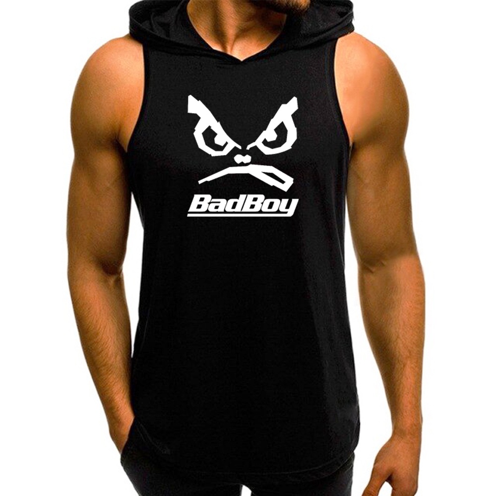 Regata Masculina Oversized Longline Bad Boy Com Capuz Fitness Academia