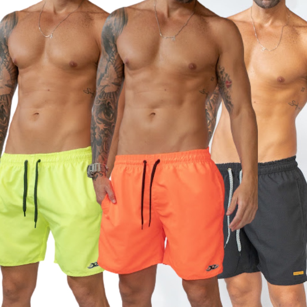 Short Masculino Mauricinho elastano Bermuda Praia Verão academia