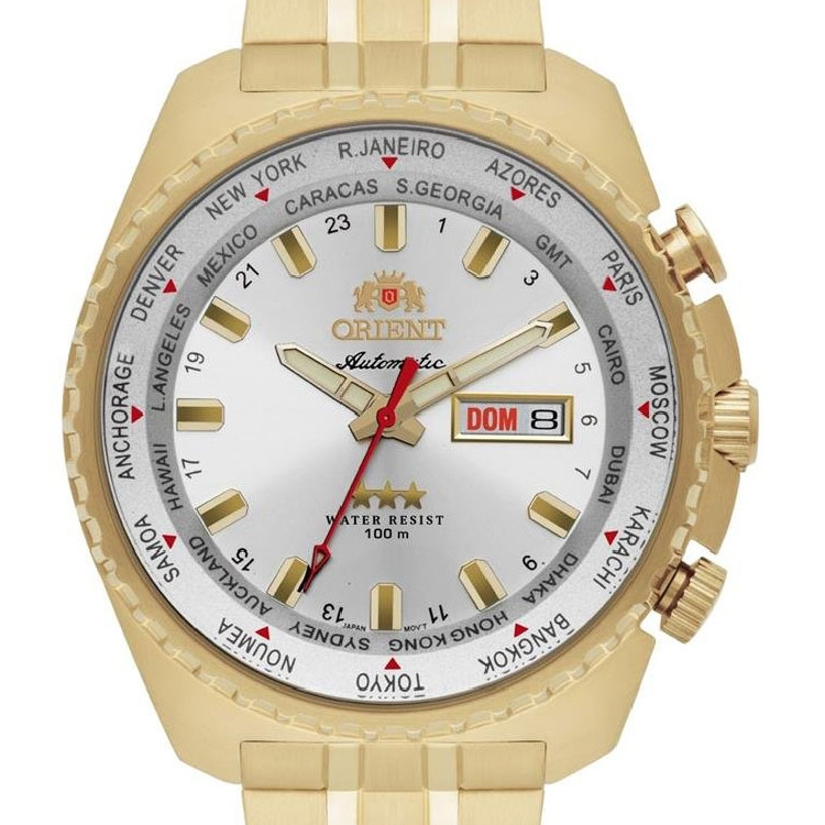Relógio Orient Masculino Dourado Automático 469Gp057 S1Kx em Oferta na Shopee