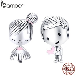 Pulseira Com Contas De Prata 925 Bamoer Playmate/Acessórios