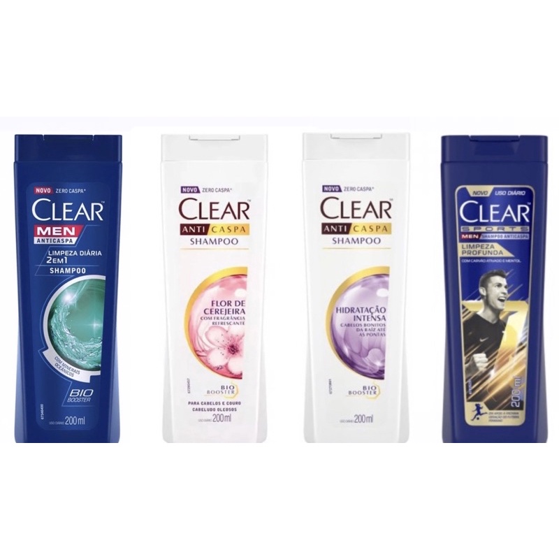 Shampoo Anticaspa Clear 200ml - ESCOLHA O SEU !!