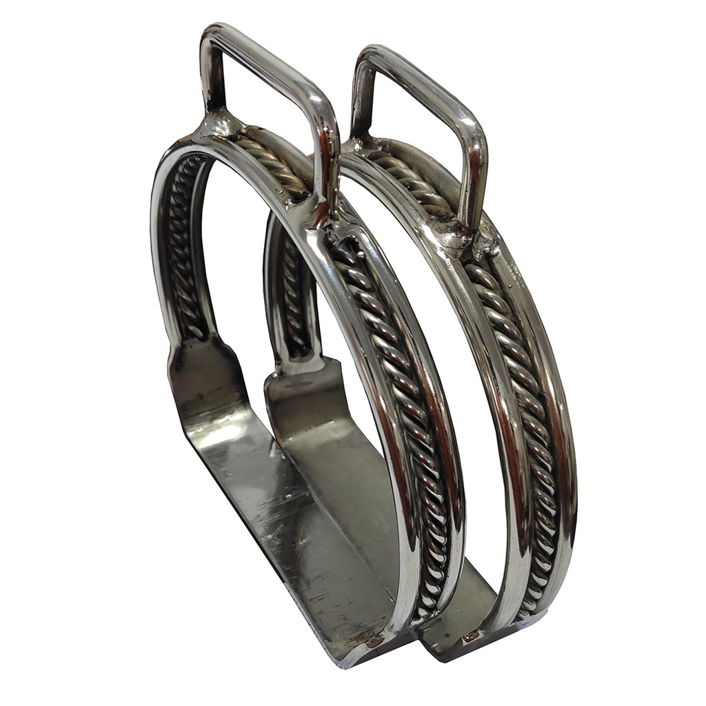 PAR DE ESTRIBO TORCIDO/ ESTRIVO DE INOX/ ESTRIVO DE INOX PARA ARREIO/ SELARIA