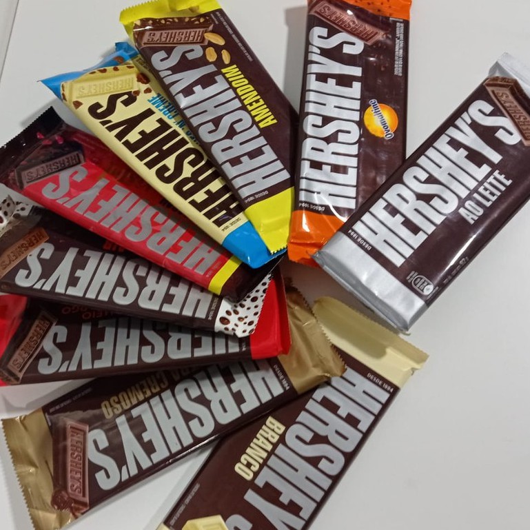 Barra de Chocolate Hersheys tablete 85g/87g/92g unidade, escolha seus