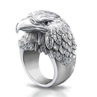 Retro Men Three-dimensional Viking Alloy Eagle Ring Punk Anel De Noivado Gótico