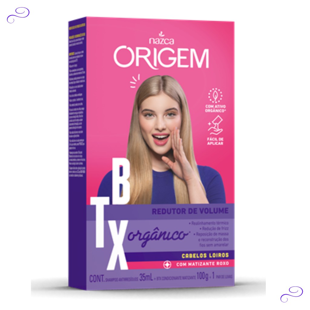 Botox Capilar Btx Orgânico Para Cabelos Loiros Origem Nazca Shopee Brasil