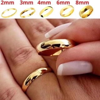 Aliança Anatômica Lisa Tradicional De Aço Inox Não Enferruja E Não Descasca em Oferta na Shopee