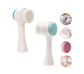 Escova Limpeza Facial 2 Em 1 Massagem Esponja - Skin Care