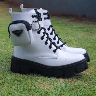 2101 Coturno Feminino Branco Klon
