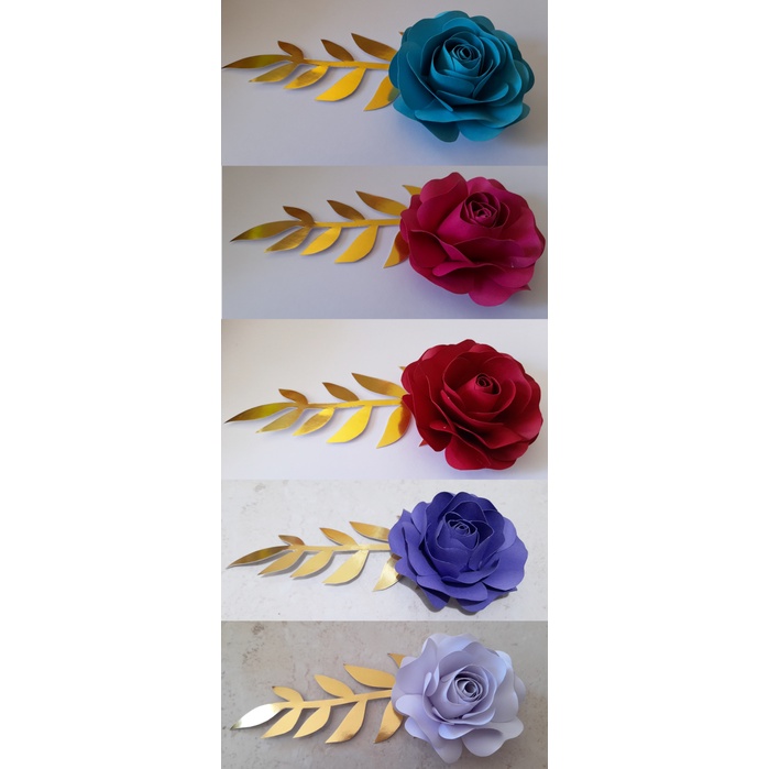 Flor de papel para decorar bolo / topper