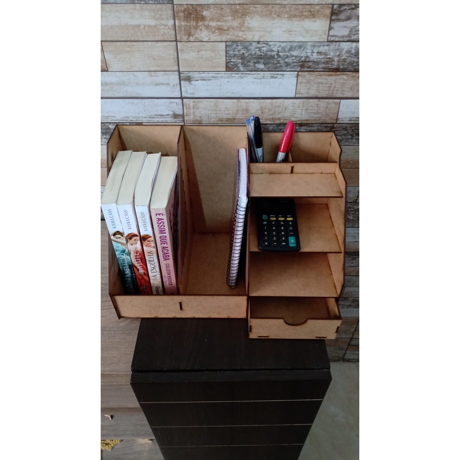 Organizador, porta lápis, porta treco, porta livros, calculadora