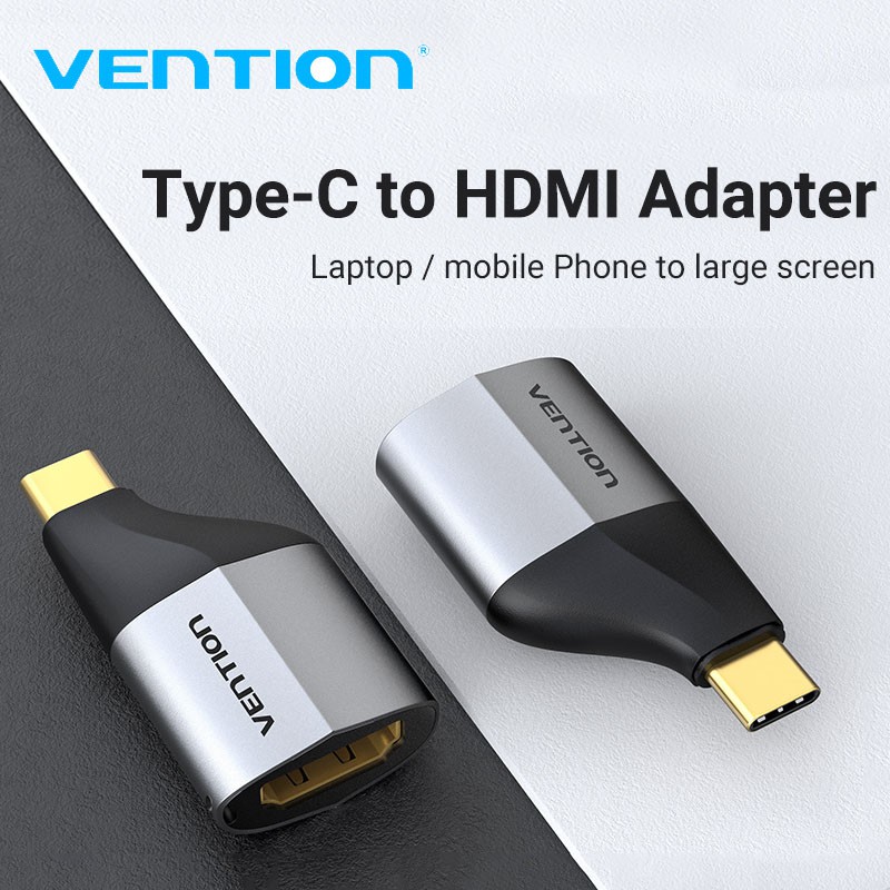 Adaptador Vention USB C para HDMI Tipo C para conversor HDMI Fêmea 4K 2.0 60Hz para projetor, TV e monitor.