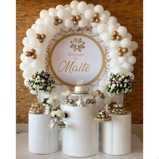 50 Unid Balão Bexiga Candy Color Cor Branca - N5 Topo de Bolo Cake em Oferta na Shopee