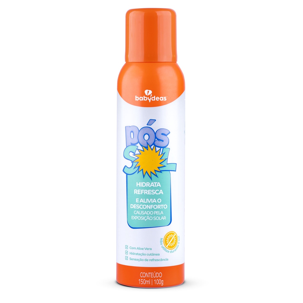 Pós Sol Babydeas ® Alivia O Desconforto Por Exposição Solar 150ml em Oferta na Shopee