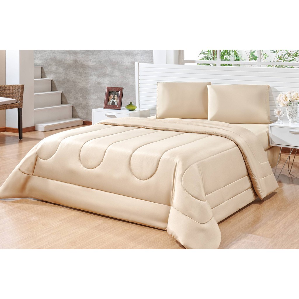 Edredom Dubai Casal/ King Macio Lavável Confortável Luxo Promoçao Enxoval Cama