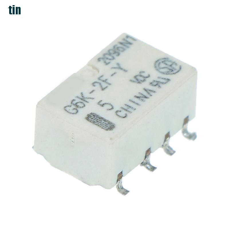 5PCS DC 5V SMD G6K-2F-Y Signal Relay 8PIN for Omron Relay JB G0%c