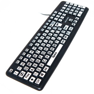 Adesivos para Teclado com Letras Grandes Etiquetas Para Pessoas com Baixa Visão em Oferta na Shopee