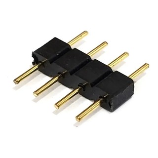 Conector Emenda Rgb 4 Vias Macho X Macho Fita Led Ou Cabo