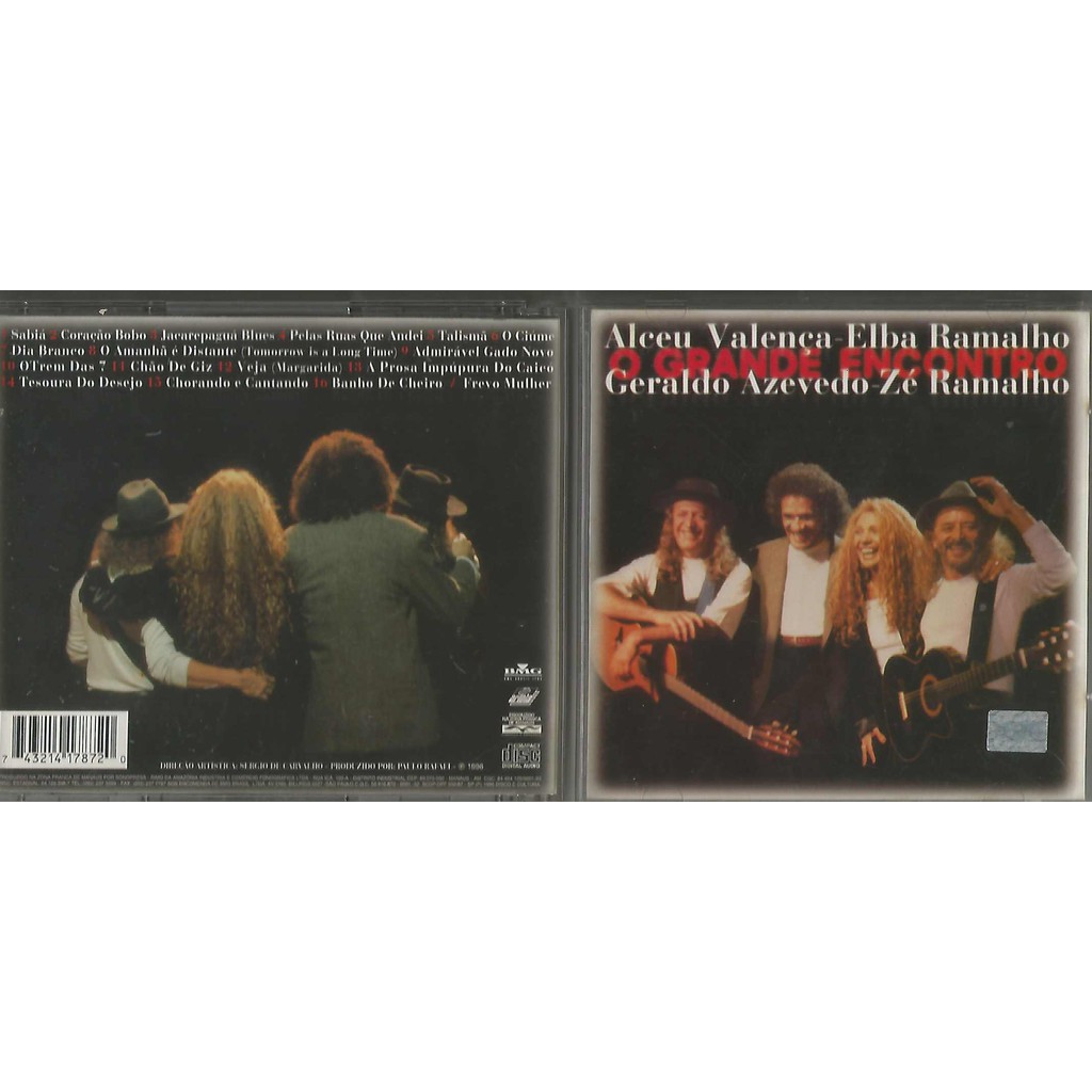 LOTE 3 CDs O  GRANDE ENCONTRO 1 e 3 com Alceu Valença, Elba Ramalho, Zé Ramalho etc + ARLINDO CRUZ e SOMBRINHA Ao Vivo !