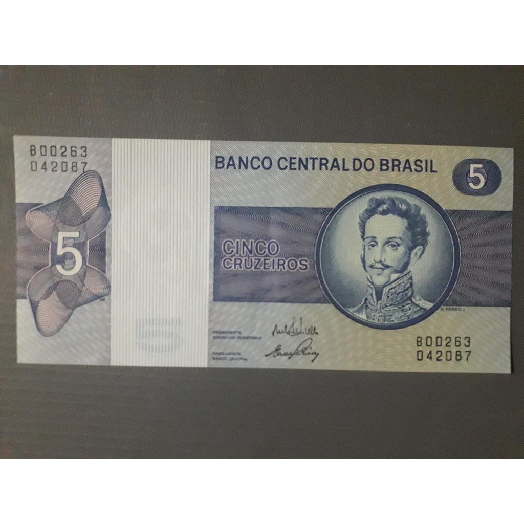 CÉDULAS BRASILEIRAS - 5 CRUZEIROS - DOM PEDRO I 2EDIÇÃO [Ernane Galvêas]