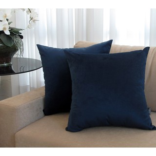 Kit 04 Capas Almofadas Decorativas Suede 55x55 Cm.