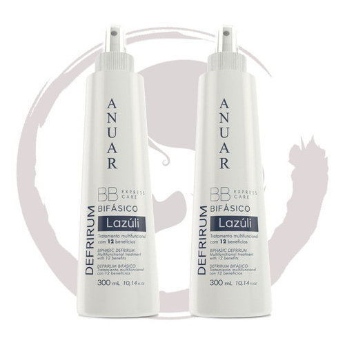 02 Defrirum Bifásico Antifrizz Lazuli - Anuar Cosméticos