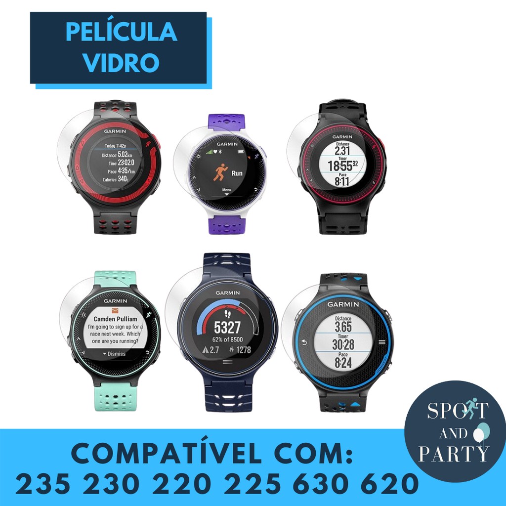 Película Proteção Garmin Forerunner 235 230 220 225 630 620