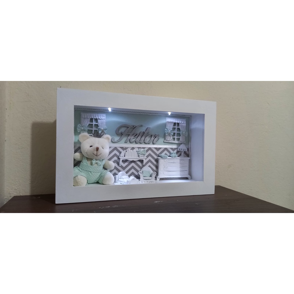 porta maternidade com ursinho