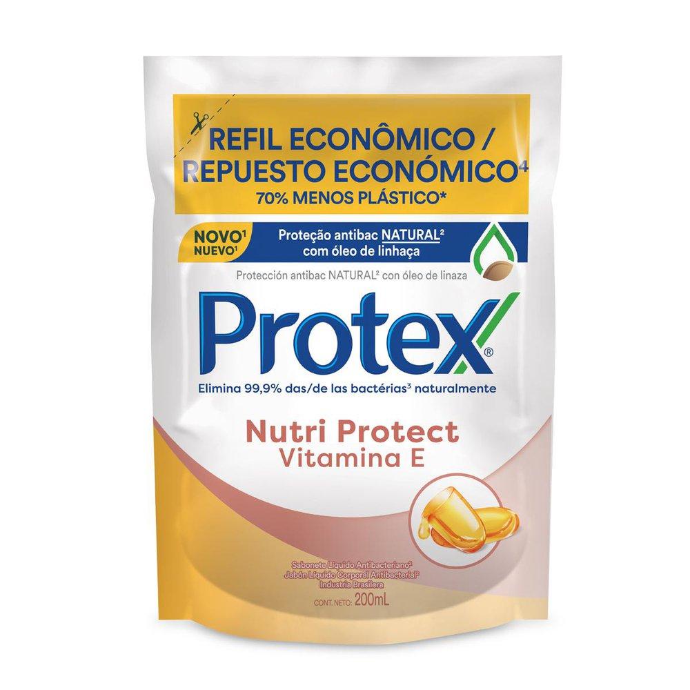 Sabonete Líquido Protex Nutri Protect Vitamina E Refil 200ml em Oferta na Shopee
