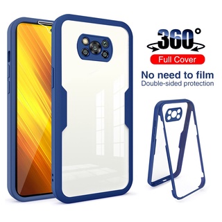 360 Graus Caso De Proteção Integral Para Xiaomi Poco Poko Pocco Pouco X3 X3 Pro Nfc Pocox3 Nfs Tpu Frente + Pc De Volta À Prova De Choque Coque