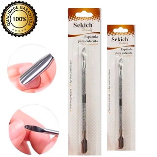 Kit 2 Espátulas Inox de Unha Kit Manicure