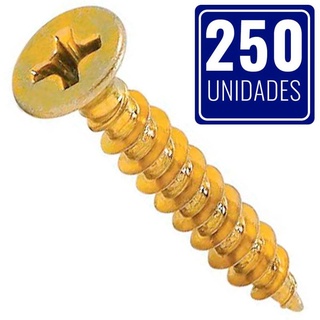 Parafuso Chipboard Cabeça Chata Phillips 4.0 x 30mm Caixa 250 Unidades CHIPCH4.0X30BC BELENUS