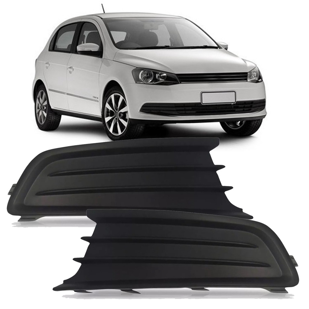 Grade Moldura Milha Gol G6 2012 2013 2014 2015 2016 Preta Sem Furo em Oferta na Shopee