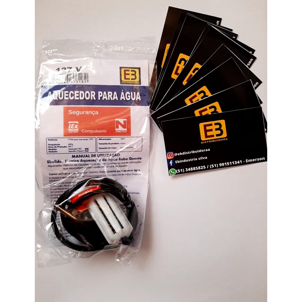 Aquecedor Para Água 127v /ebulidor De Agua / Rabo Quente em Oferta na Shopee