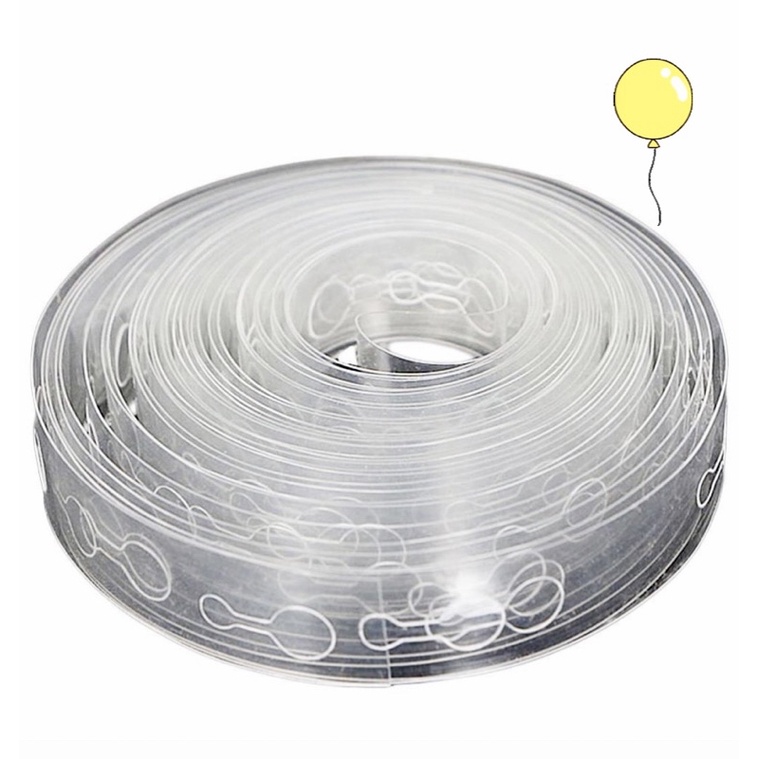 1~6 FITA DE BALÃO P/ ARCO DESCONSTRUIDO 5 METROS TRANSPARENTE em Oferta na Shopee