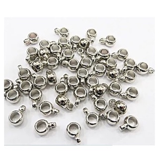 Caneca Canequinha Extensor De Pingente Pulseira-5mm Abertura P/fio - 50 Unidades Prateada Para Bijuterias R$ 10,01.